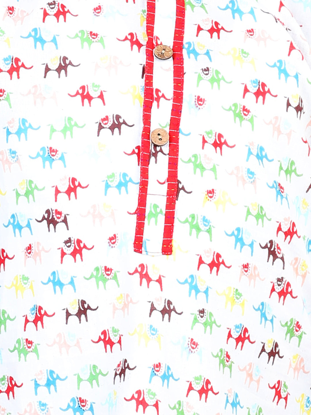 All Over Elephant printed kurta Dhoti