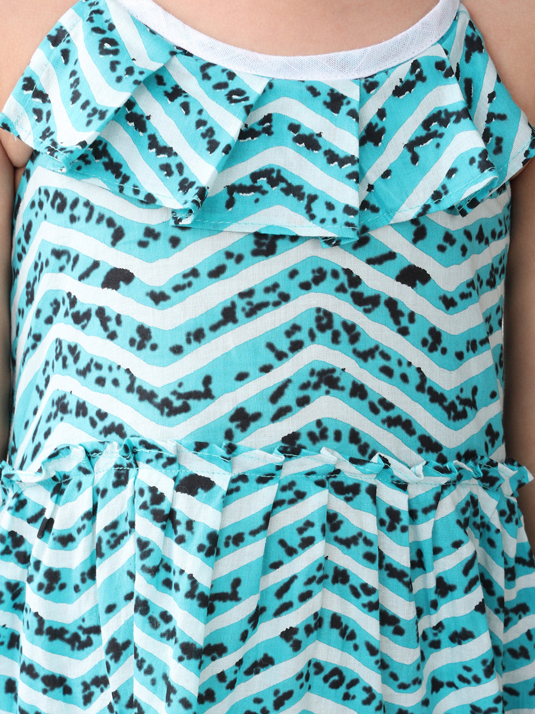 Blue Leheriya sleeveless Dress