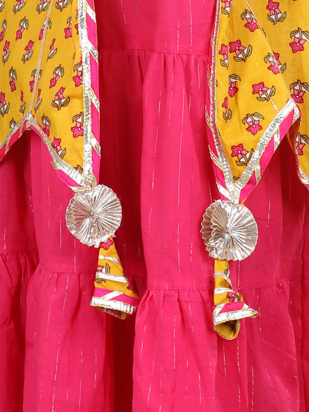 Yellow Pink Jacket Dress
