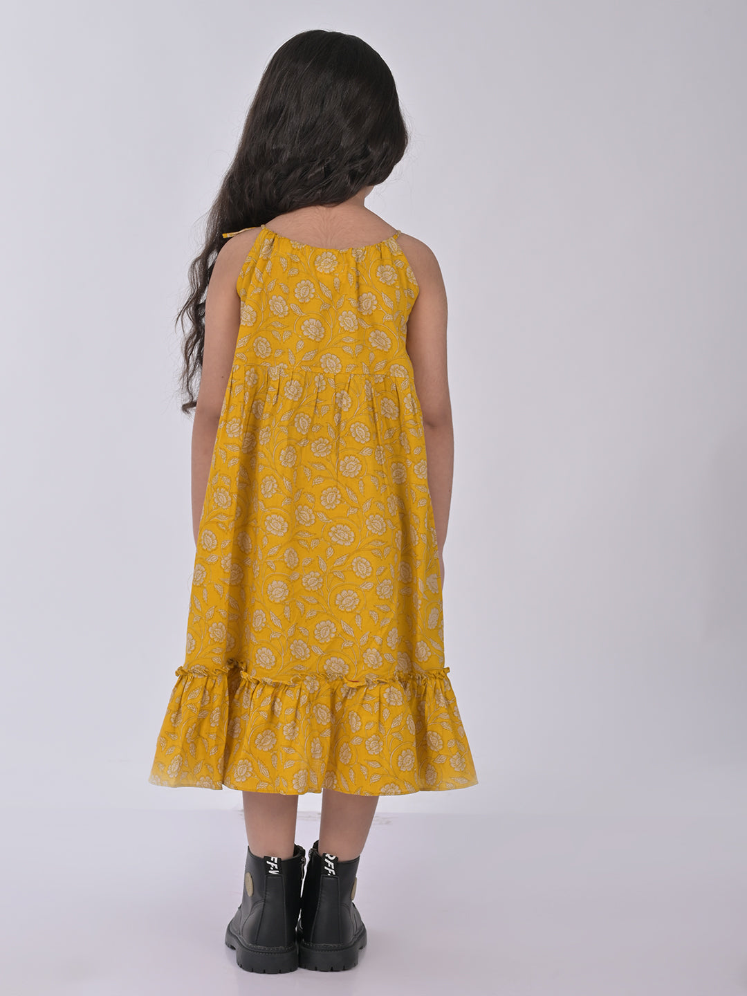 Yellow Floral Dress