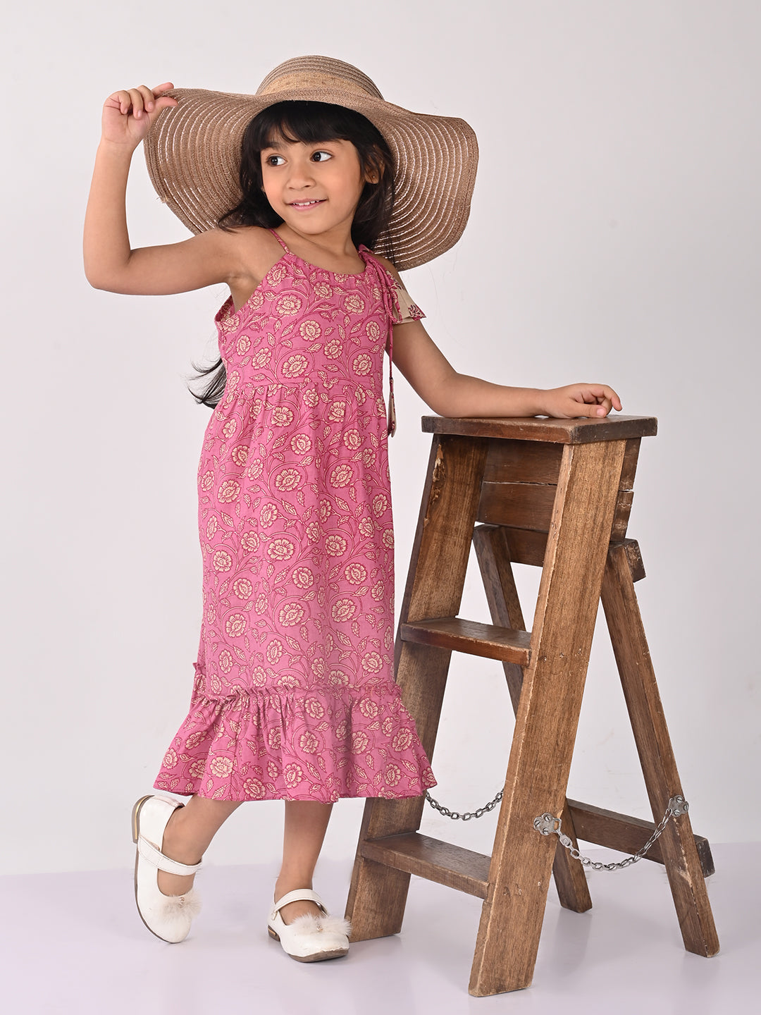 Pink Floral Dress