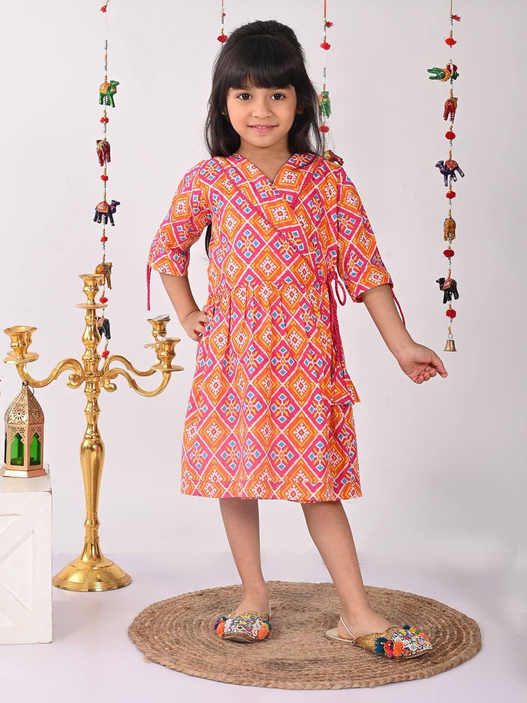 Printed Wrap Dress