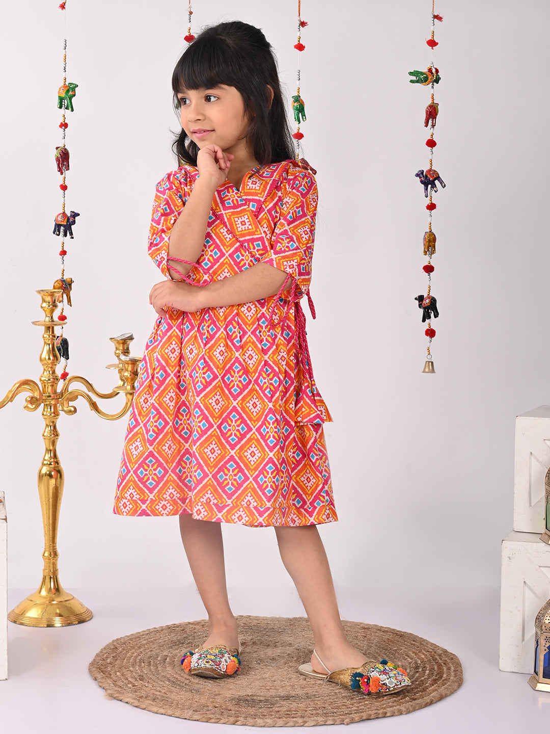 Printed Wrap Dress