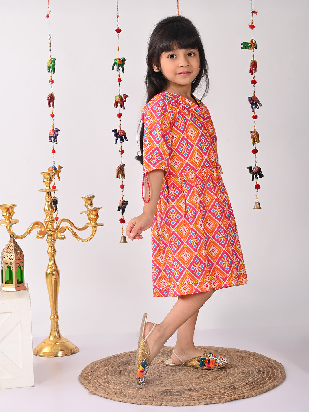 Printed Wrap Dress