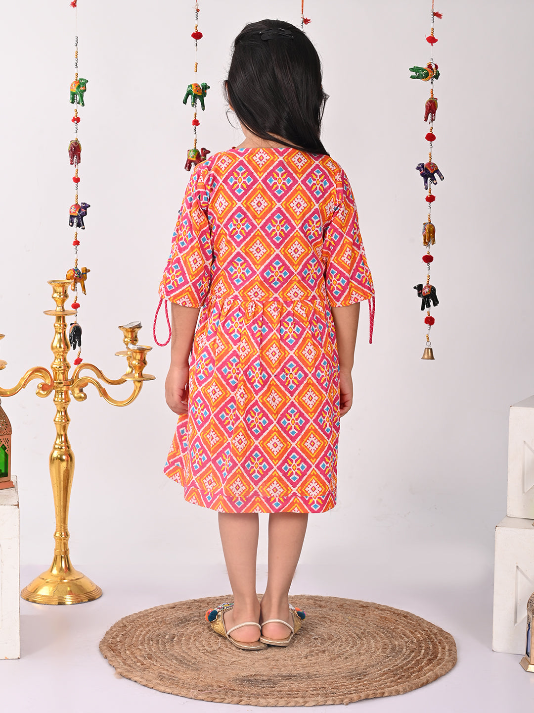 Printed Wrap Dress