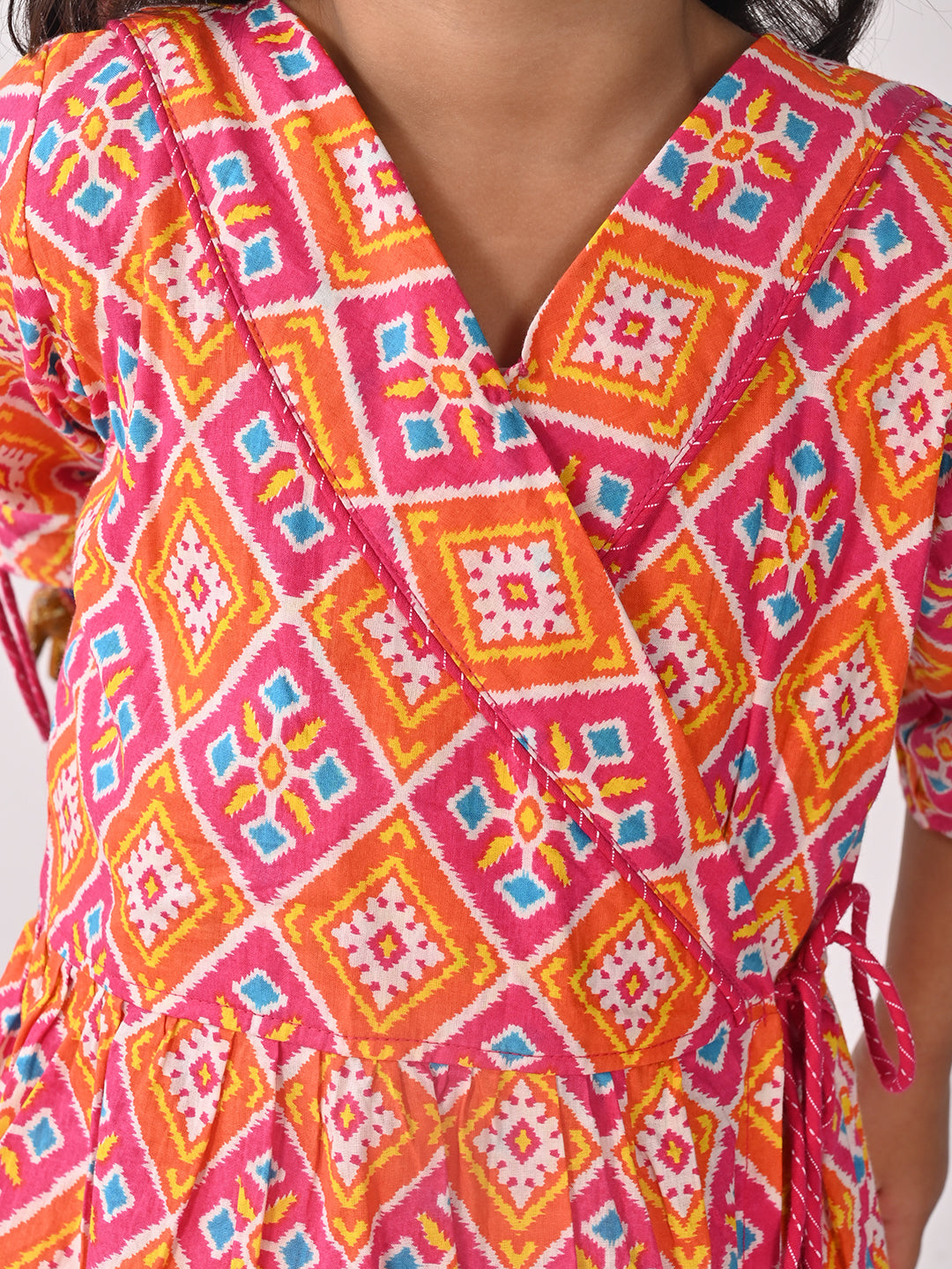 Printed Wrap Dress