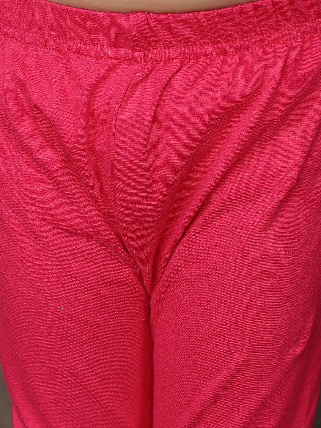 Blue 3/4 sleeves printed Kurti with Pink Leggings