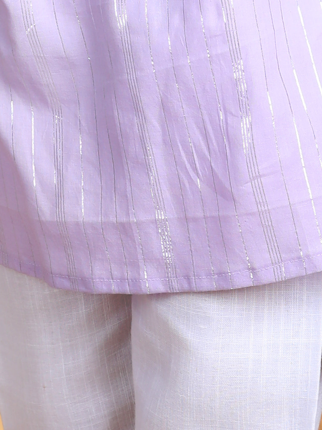 Purple embroidered Kurti set