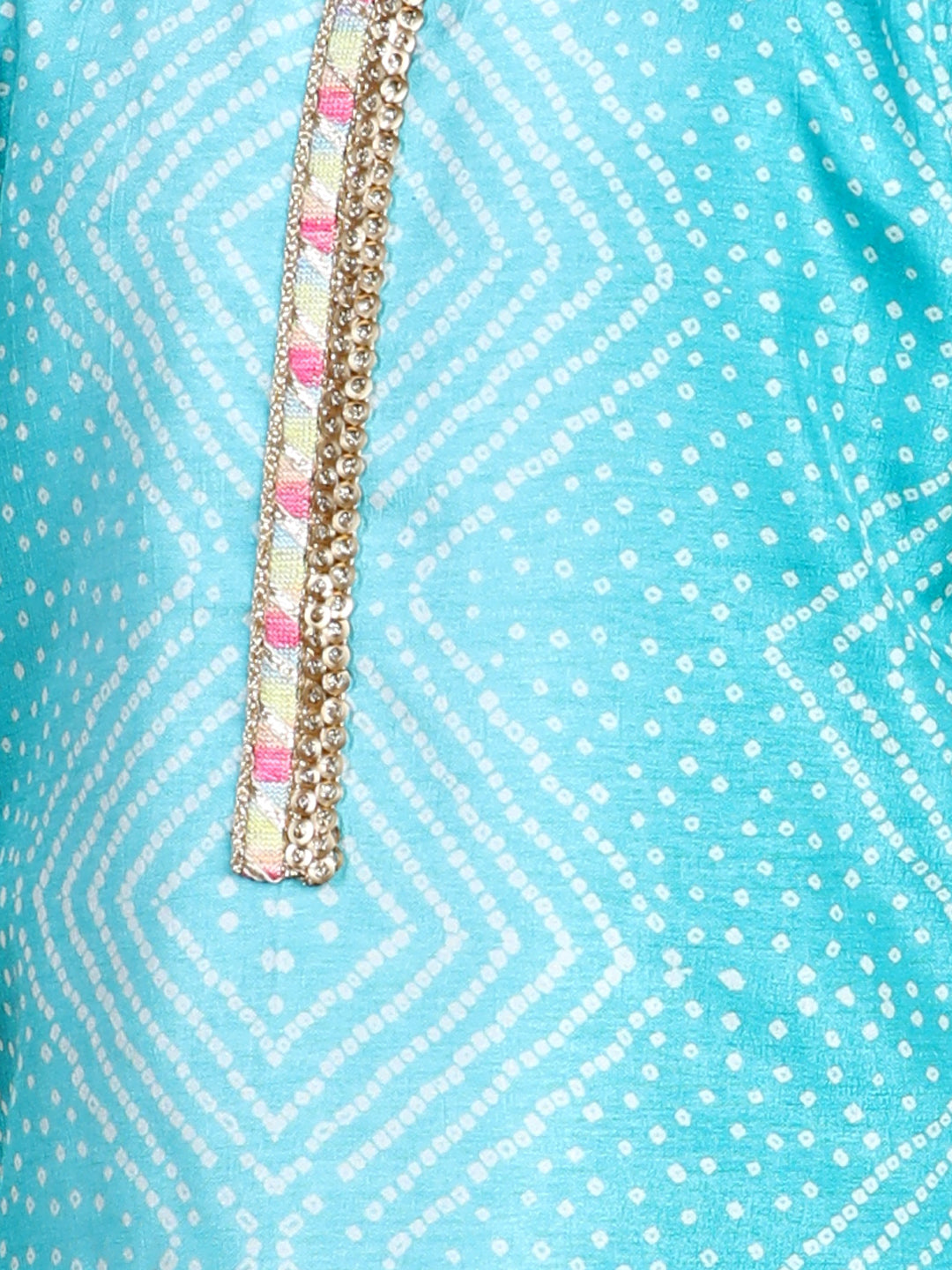 Blue bandej Kurti paried with Sharara pant