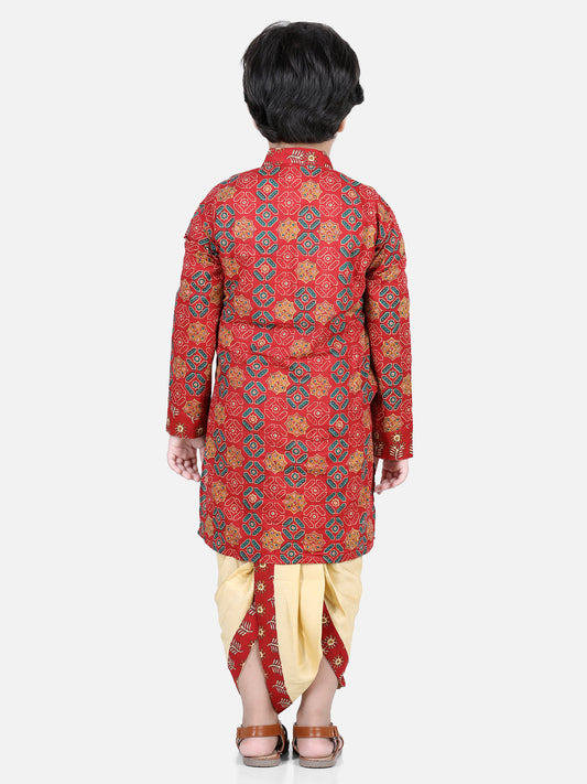 Patola Printed & Pintex Work Kurta Dhoti