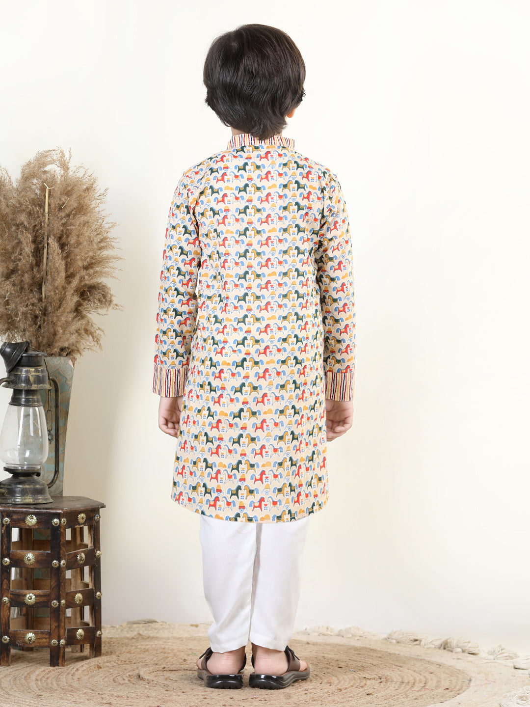 Horse Printed Kurta and Pajama