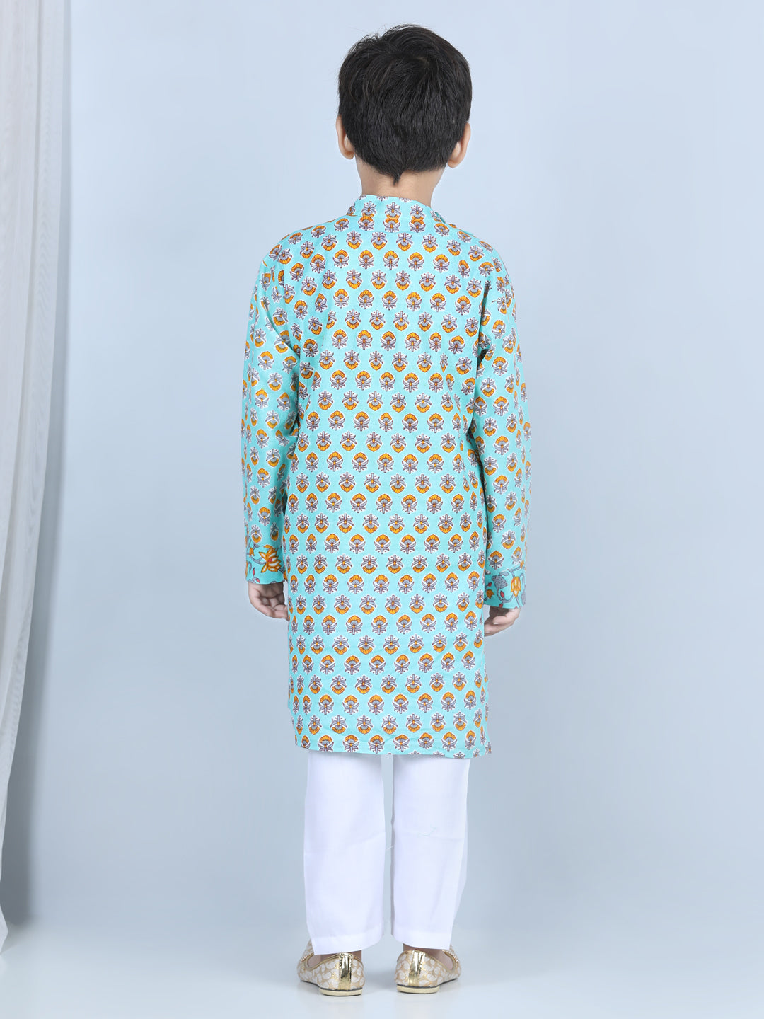 Green Floral Printed Kurta Set