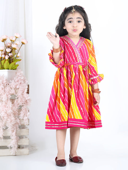Leheriya printed Cotton Dress