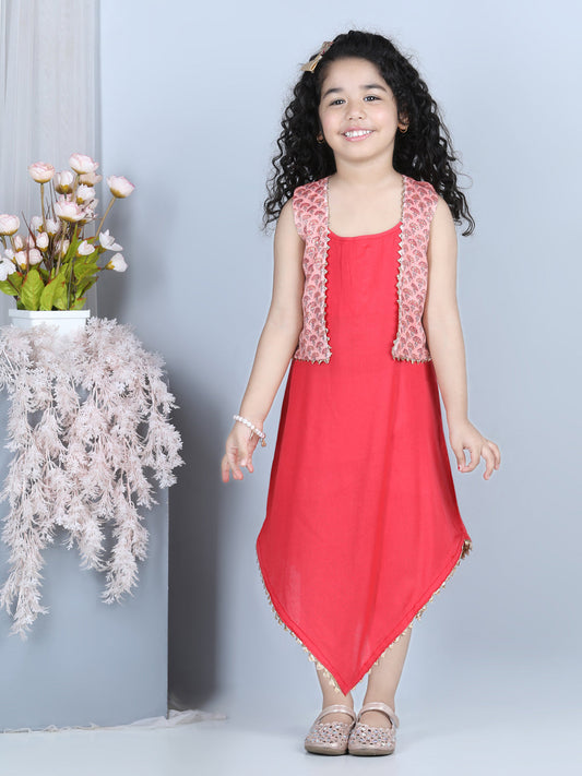 Pink Dress with Jacket