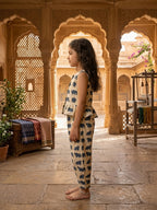 Blue Elephant Printed Cord Set