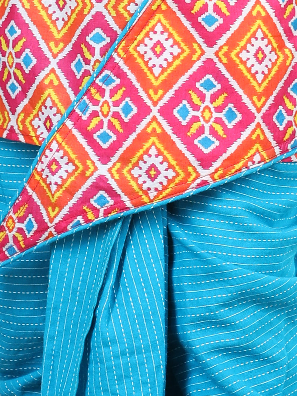Patola Printed Asymetrical Style kurta Dhoti