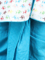 Blue elephant Printed Style Kurta Dhoti