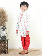 All Over Elephant printed kurta Dhoti