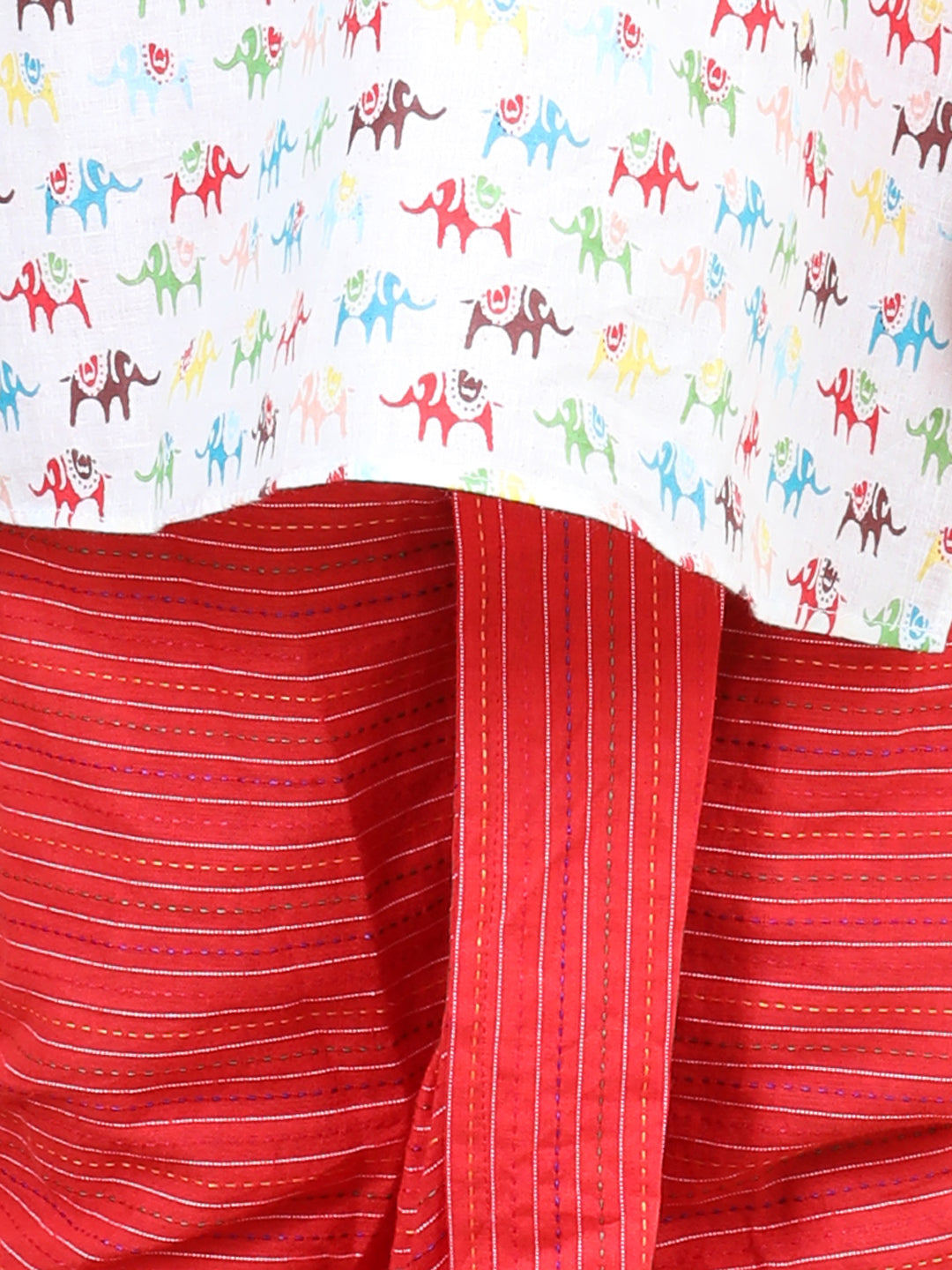 All Over Elephant printed kurta Dhoti