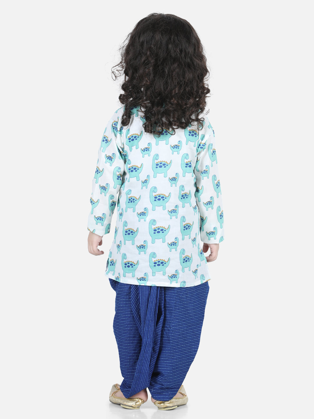 All Over Dinosaur Printed Kurta Dhoti