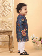 Blue Patola printed Kurta and pajama