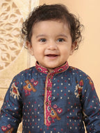 Blue Patola printed Kurta and pajama