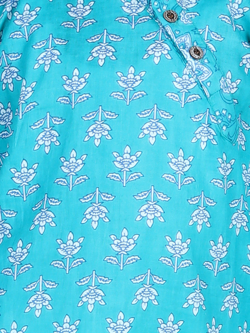 Blue Floral Kurta Set