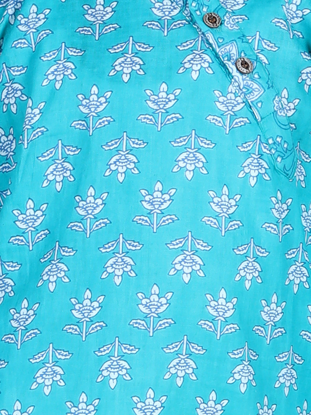 Blue Floral Kurta Set