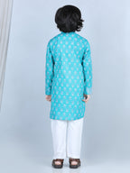 Blue Floral Kurta Set
