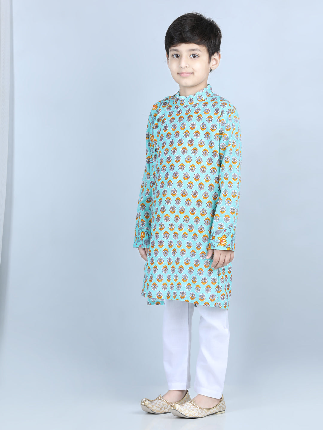 Green Leheriya Kurta Set