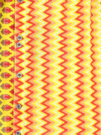Yellow Floral & Chevron Detailed Kurta Set