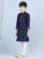 Blue Embroidered Kurta Set