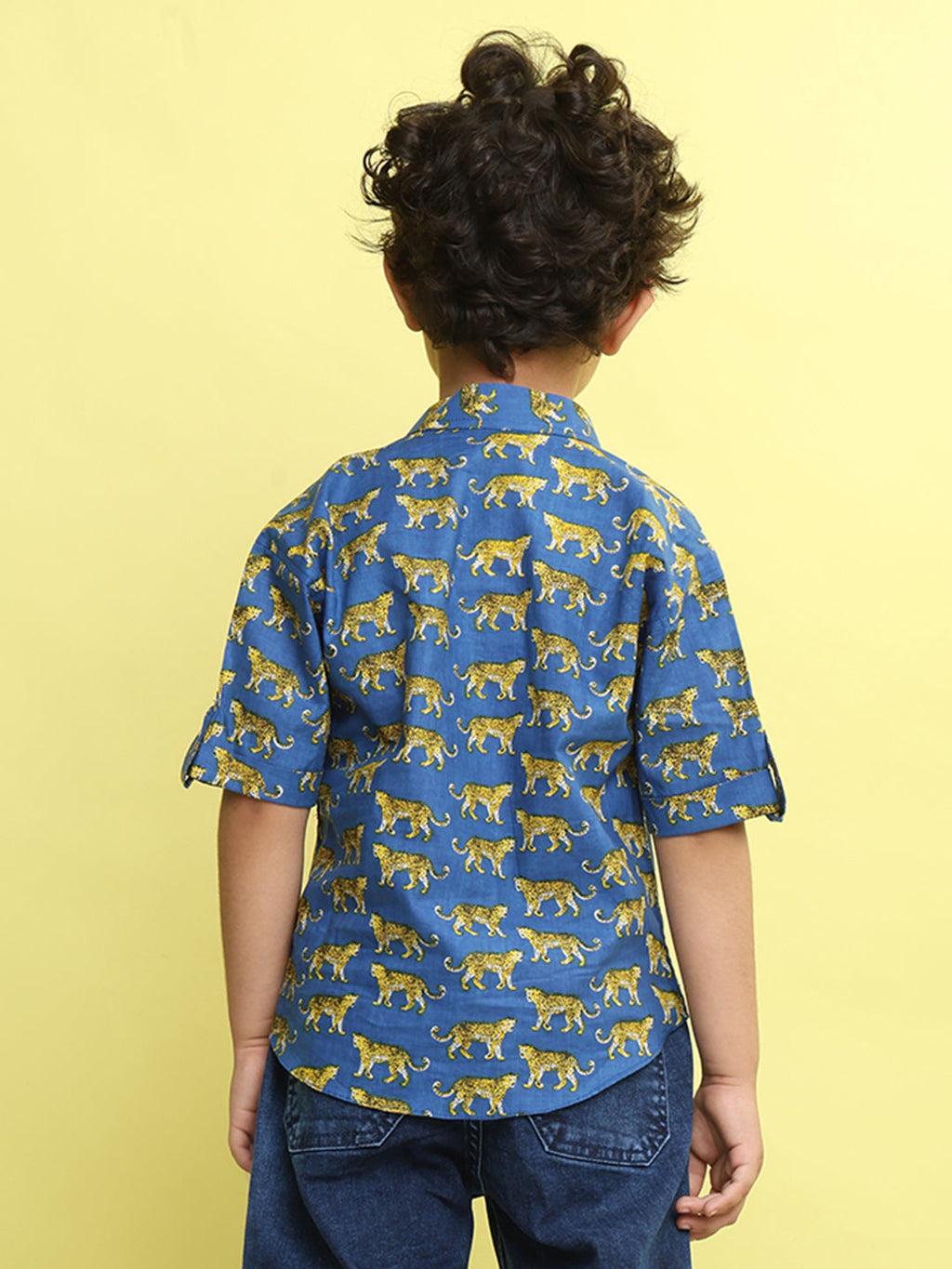 Blue Tiger Printed Shirt