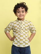 White Tiger Printed Shirt