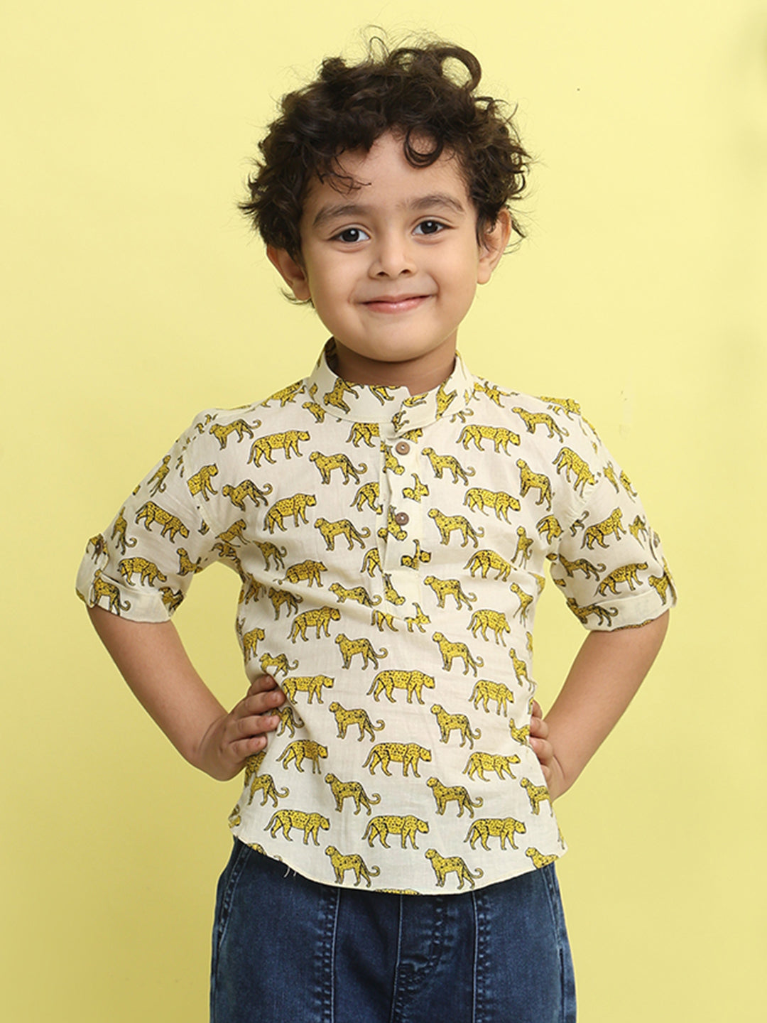 White Tiger Printed Shirt