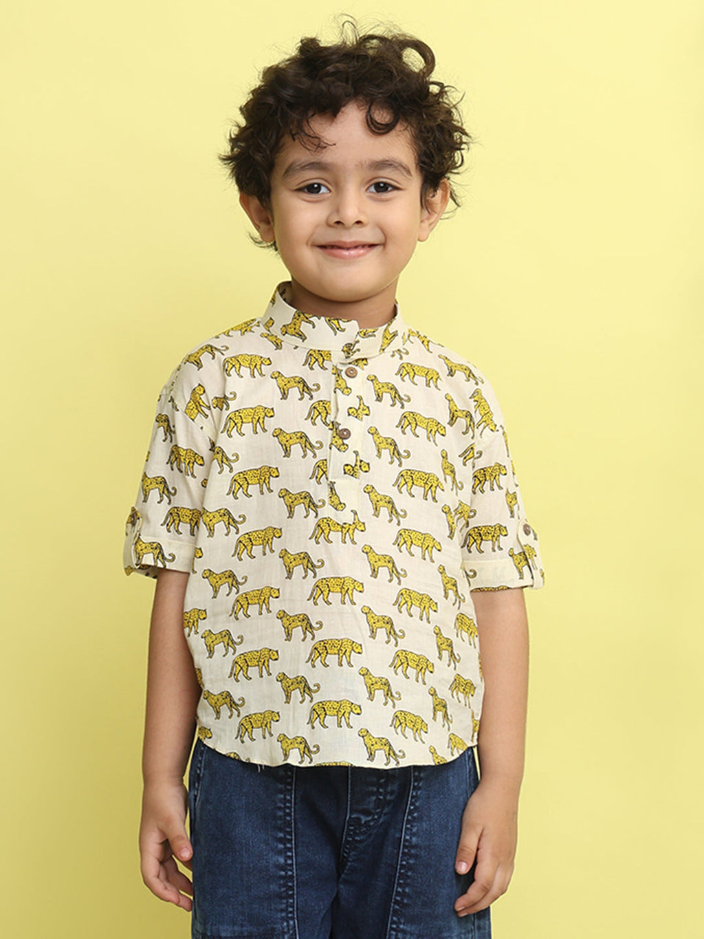 White Tiger Printed Shirt
