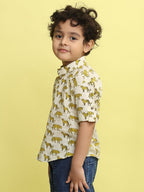 White Tiger Printed Shirt