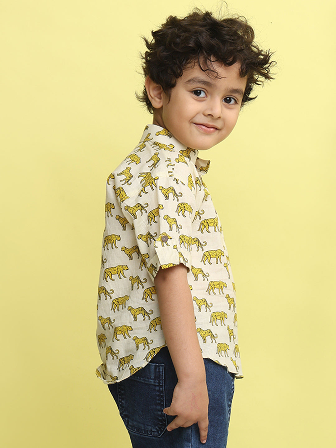 White Tiger Printed Shirt
