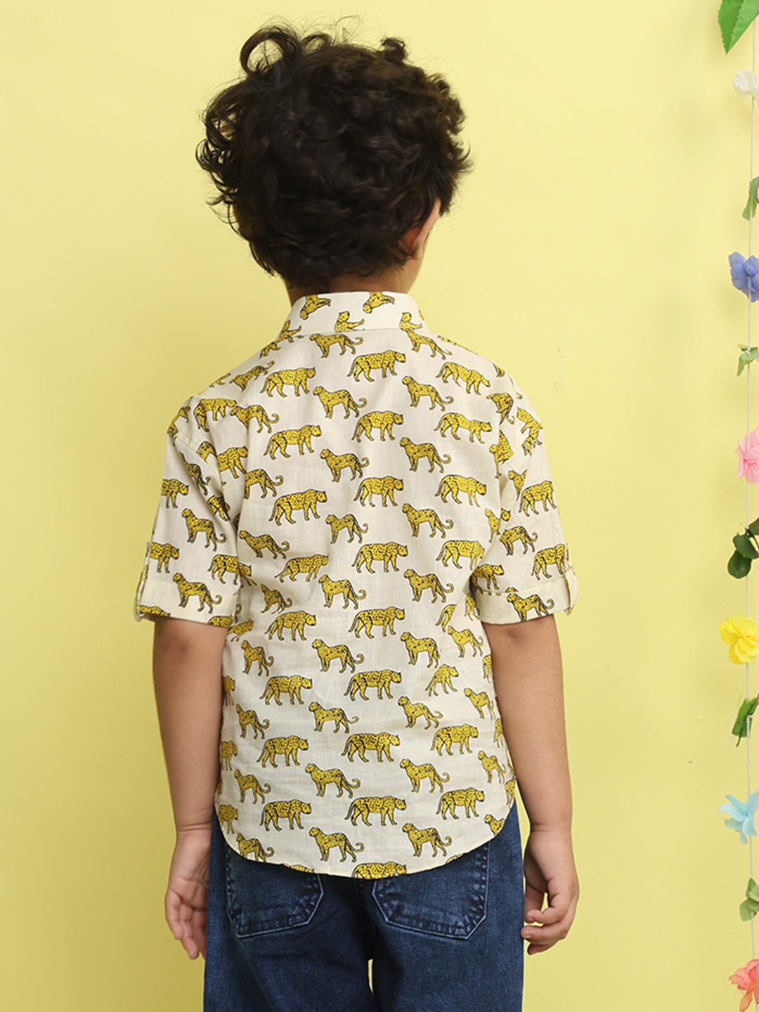 White Tiger Printed Shirt