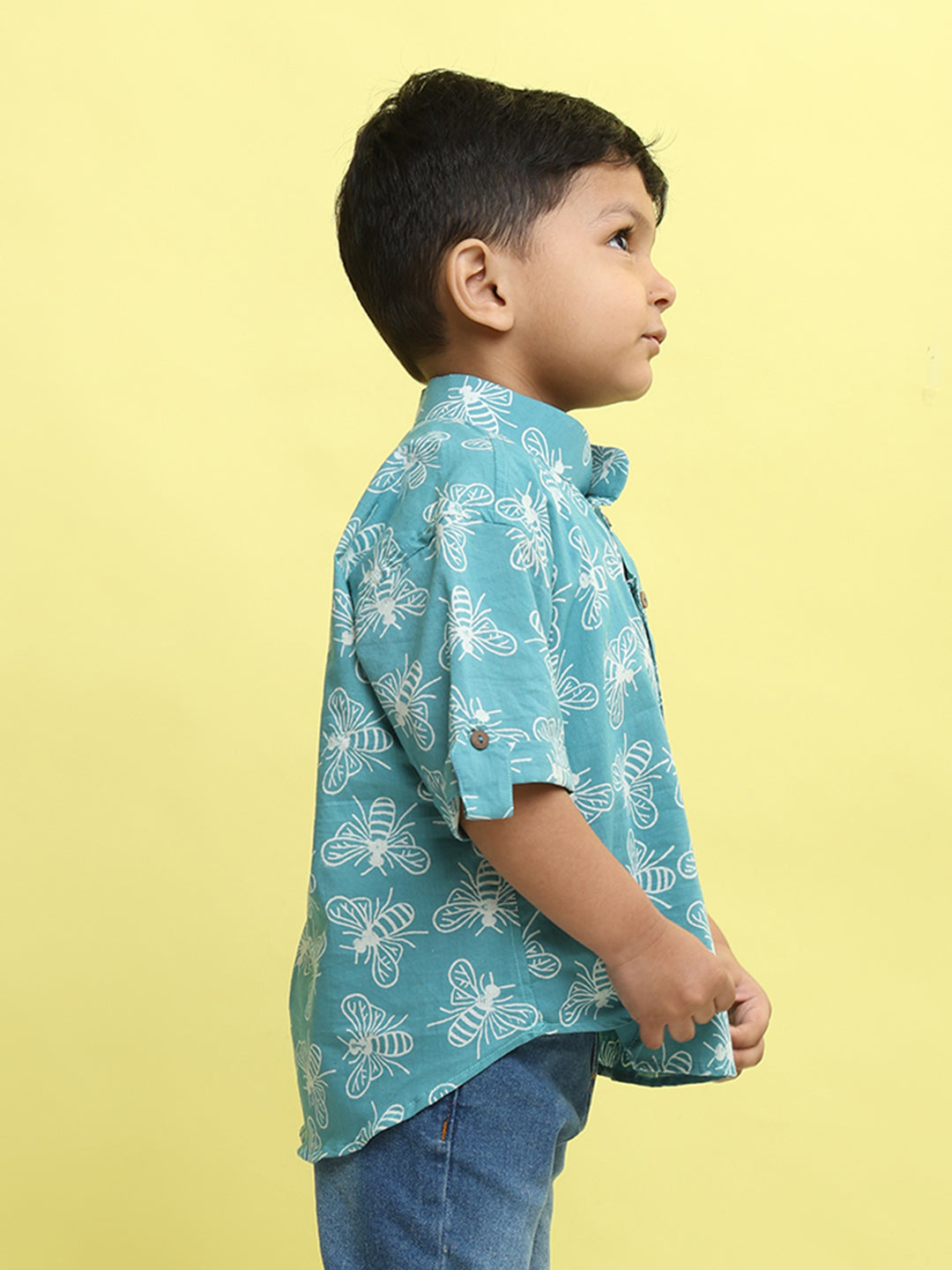 Blue butterfly Printed Shirt