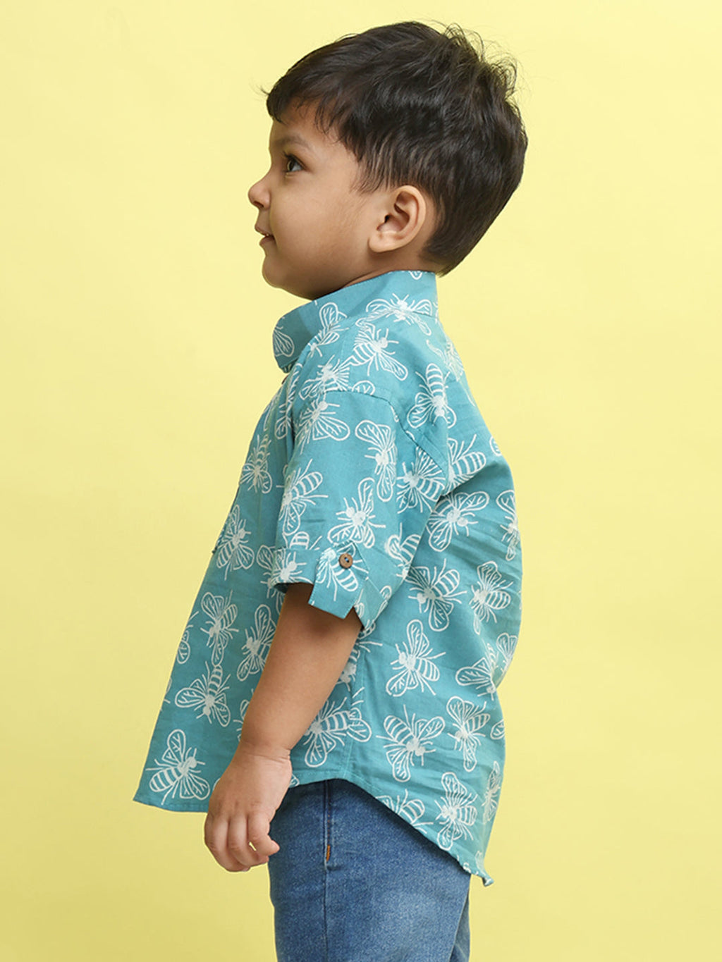 Blue butterfly Printed Shirt