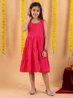 Pink short sleeves embroidered top with patola lehenga and dupatta