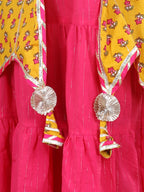 Yellow Pink Jacket Dress