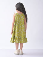 Green Floral  Dress