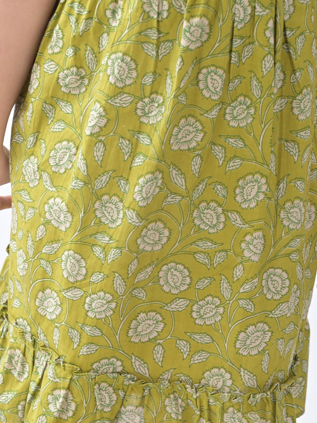 Green Floral  Dress