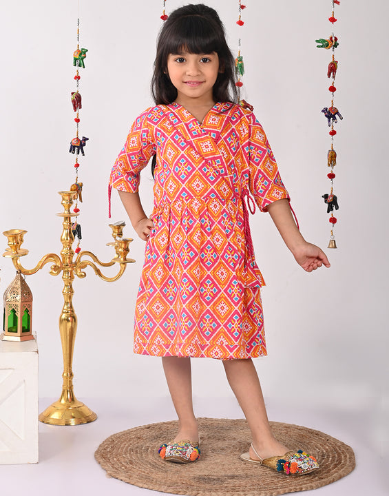 Printed Wrap Dress