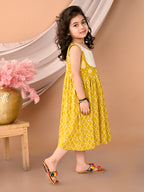 Kinder Kids Girls Yellow Sleeveless Dress