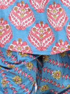Sleeveless Leheriya Detail Kurta With Dhoti