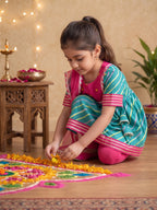 Kinder Kids Girls Kurta With Leggings and Dupatta
