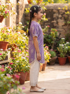 Kinder Kids Purple Stylish Kurta Pant Set